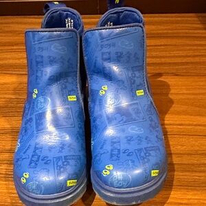 Native Blue Kids Printed Waterproof Rain Boots